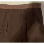 Brunello Cucinelli $965 48 12 Skirt Wool Asymmetrical Pleated Brown Monili Photo 1