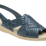 Softspots Women's Tela Leather Slingback Sandal Size 11 Narrow Casual Summer NEW Blue Photo 0