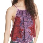 Free People Women’s Break Free Paisley Print Tie Back Tank Medium Photo 1