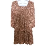 Mimi Chica Ruffled Long Sleeve Floral Dress Size Medium Photo 1