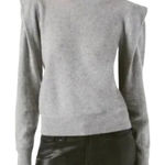 House of Harlow HOUSE OF HARLOW1960 100% Cashmere Sweater M Gray Layered Shoulder Boho Office Photo 0