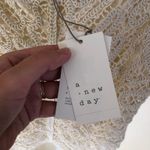 A New Day  NWT Women's Crochet Tank Top Tan Size S Photo 6