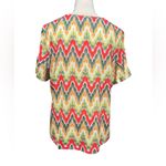 Allison Daley  Vibrant Zigzag Blouse Photo 1