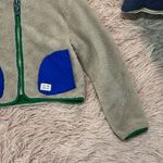 Urban Outfitters Teddy Jacket with Blue Pockets and Green Trim Photo 7