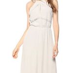 Elliatt Size XS Taupe Elation Ruffle Midi Dress Photo 0