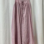Xirena Striped Sleeveless Pleated Tie Front Midi Dress Purple/Pink Womens Medium Photo 0