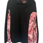 Huntworth  Oak Tree Pink Camo Pull Over Black‎ Jacket Women's Size XL Photo 0