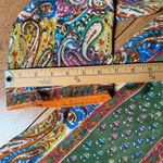 Tolani Silk V Neck Tunic SZ M Paisley Boho Bohemian Hippie Fall Scarf Print Size M Photo 6