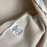 Brandy Melville Tan / Off-White Quincy Cropped Cotton Zip Up Sweater Photo 6