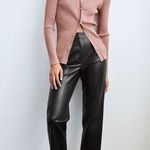 Aritzia Babaton Command Cropped Pant Mid-rise Vegan Leather pants size 4 Photo 0