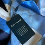 Cole Haan NWT Stripe Square Scarf Color: Marine Photo 5