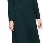 Boden teal Camille button shoulder detail knit sweater dress size 4R Photo 0