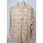 Liberty Art Fabrics By For J Crew Floral Button Up Shirt Sz 20 Casual Artsy Deco Yellow Photo 1