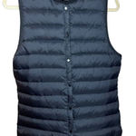 Kerisma  Black Down Snap Button Vest Sz. L Photo 0