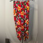 Gap VTG  Hawaiian Floral‎ Red Pants size small Photo 1