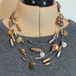 Chico's Gold and Silver Multi-Strand Necklace Photo 0