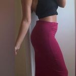 Derek Heart Fuchsia Midi/Maxi Seamless Stretch Bodycon Pencil Skirt Photo 1