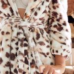 Aerie Animal Print Cozy Plush Robe, Medium Photo 4