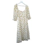 Auguste The Label White Floral Cotton Midi Dress Size Small Photo 5
