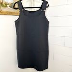 Shan Sofia Sheath Mini Dress Square Neck Anthracite Black 3D Jersey NWT Size 10 Photo 7