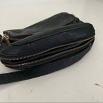 Fossil Pebbled Leather Bag Cross Body Shoulder Black Photo 6