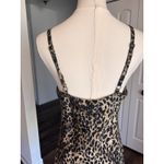 Cacique  Vintage 90's Lingerie Chemise Small Slip Dress Leopard Silk Photo 3