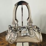 Chloé Authentic Chloe Paddington Mini Bag Beige Metallic Leather Vintage Photo 0