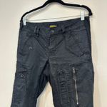 Ralph Lauren Rugby Womens Pants 2 Cotton Black Utility Cargo Zip Motto Slim Photo 6