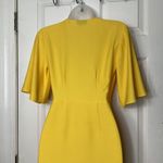 Top Shop Ruffle True Wrap A-Line Yellow Dress Size 2 Short Sleeve Photo 7
