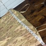 Vintage Silk Deadstock Elegant Gold Sequin Women's Corset Top gold floral Size XL Photo 7