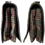 MUCROSS WEAVERS Irish Tweed Wool green & red Fiona Top Handle Crossbody Brown Photo 7