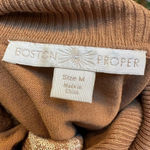 Boston Proper  | Fair Isle Sweater Size Small Cowl Neck Rhinestones Size M EUC Photo 2