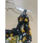 Who What Wear Floral Tie Strap Sleeveless Smocked Top Blouse Size M Photo 2