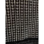 Forever 21 Black & White Tweed Ruffle-Trim Jacket Size Medium – Gorgeous Details Photo 9