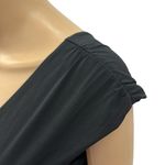 Attention  Black V Neck Front and Back Elastic Waist Pocket Dress Womens Small Photo 4