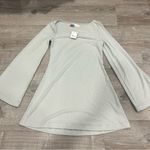 Free People  Beach Amiga Gray Long Sleeve Mini Dress NWT Size S Photo 1