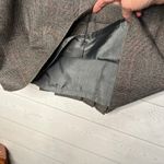 Vintage glen check plaid pleated below the knee skirt Size 12 Gray Photo 3