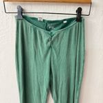 PacSun  PAC Ribbed Faded Acid Wash Green twisted low rise ribbed flare legging Photo 1