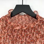 Bardot Cyrus Long Sleeve Smocked Blouse Rose Bloom S? Photo 2