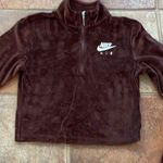 Nike  logo velour crop long sleeve pull over size small Photo 1