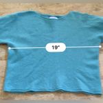 Bianco & Blu Italy Women’s Size Medium Aqua Wool/Cashmere Blend Sweater Blue Photo 8