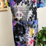 Patrizia Pepe Designer Graphic Stretchy Bodycon Dress size 10 Medium Purple Photo 6