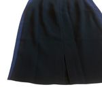 Diane Von Furstenberg  Black Blue Color Block Pencil Skirt Slit Size 6 Women's Photo 7