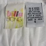 Billabong Vintage Y2K Cotton Off-White Lace V-Neck Long-Sleeve BlouseTop Small Photo 11