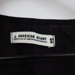 American Giant Women's Linen Tie Dress Size S Made In USA Black Photo 2