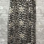 Sugar Lips Black and Cream Animal Print Midi Skirt Photo 3