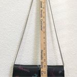 Henri Bendel Rare  Girls Nightout Embellished Bling Black Leather Chain Wallet Photo 12