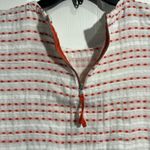 Lou & grey  Women's White and Orange Cross Stitch Boxy Blouse - Size XS Photo 5