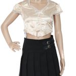 Beige Tone White Lace Crop Top Tan Photo 1