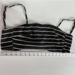 Nasty Gal  Crop Top Womens X‎ Small Black White Stripe After Party Tie Back Photo 3